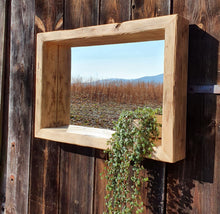 Altholz Spiegel Loftspiegel SL 002 massiv (Anfertigung ) aus Gerüstbohlen Loft