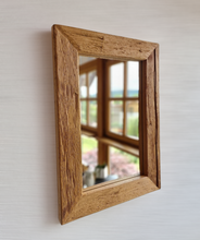 Altholz Spiegel  S2115 Alter Balken einer alten Bauernstube upcycling nachhaltig Badspiegel