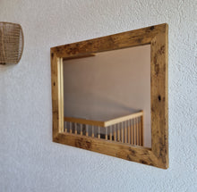 Altholz Spiegel  S2158 Alter Dielenboden einer alten Bauernstube upcycling nachhaltig Badspiegel Wohnspiegel Wandspiegel