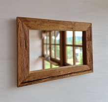 Altholz Spiegel  S2115 Alter Balken einer alten Bauernstube upcycling nachhaltig Badspiegel