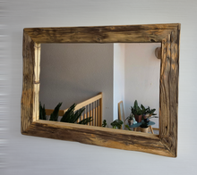 Altholz Spiegel  S2215 Alter Dielenboden einer alten Bauernstube upcycling nachhaltig Badspiegel Wohnspiegel Wandspiegel