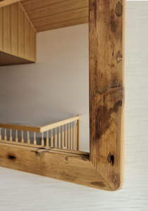 Altholz Spiegel  S2159 Alter Boden einer alten Bauernstube upcycling nachhaltigü