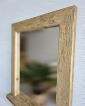 Spiegel alte Balken S2241 Badspiegel mit Ablage Altholz Altholzspiegel Holzspiegel Wandspiegel