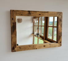 Altholz Spiegel  S2159 Alter Boden einer alten Bauernstube upcycling nachhaltigü