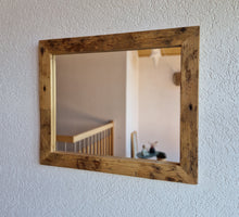 Altholz Spiegel  S2158 Alter Dielenboden einer alten Bauernstube upcycling nachhaltig Badspiegel Wohnspiegel Wandspiegel