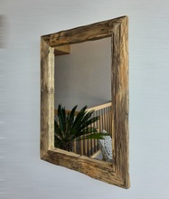 Altholz Spiegel  S2215 Alter Dielenboden einer alten Bauernstube upcycling nachhaltig Badspiegel Wohnspiegel Wandspiegel