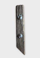 Garderobe Garderobenbrett Altholz Alter Balken Hakenleiste Alteiche Eiche mit Edelstahl Haken