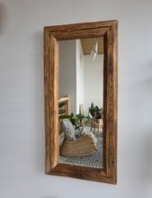 Altholz Spiegel S2219 geschlagene Balken massiv Badspiegel Holzspiegel