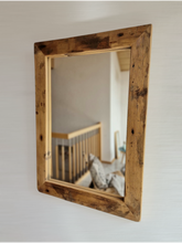 Altholz Spiegel  S2159 Alter Boden einer alten Bauernstube upcycling nachhaltigü