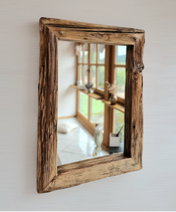 Altholz Spiegel S2166 Loftspiegel Altholzspiegel 52x73 Badspiegelpiegel Wandspiegel
