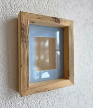 Bilderrahmen aus Altholz – B1665 Handgefertigt aus alter Gerüstbohle | Vintage Holzrahmen mit Glasfront & Passepartout