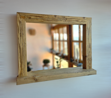 Spiegel alte Bohlen S2238 Badspiegel mit Ablage Altholz