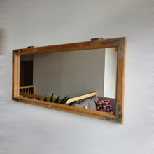 Altholz Spiegel Antiko S2296 Fensterspiegel 1845 Spiegelfenster Badspiegel