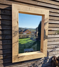 Altholz Spiegel S2083 antik Wandspiegel upcycling nachhaltig Handarbeit Badspiegel Toilettenspiegel optik Alteiche