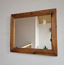 Altholz Spiegel 52x45 alteiche  S2191 Arber  Bayerischen Wald unikat upcycling nachhaltig Badspiegel Holzspiegel Wandspiegel Toilettenspiegel