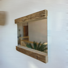 Altholz Spiegel  S2282 Alter Dielenboden einer alten Bauernstube upcycling nachhaltig Badspiegel Wohnspiegel Wandspiegel