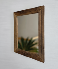 Altholz Spiegel S2257 Badspiegel 38 x 48 sonnenverbrannt  Wandspiegel Holzspiegel
