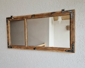Altholz Spiegel Antiko S2172 Fensterspiegel Eiche optik
