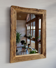Altholz Spiegel Loftspiegel massiv S2051 aus Gerüstbohlen Loft upcycling nachhaltig
