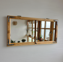 Altholz Spiegel Antiko S2295 Fensterspiegel Eiche optik Spiegelfenster