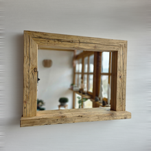 Spiegel alte Bohlen S2262 Badspiegel mit Ablage Altholz