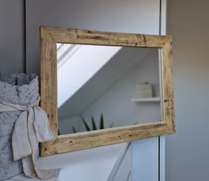 Altholz Spiegel Loftspiegel massiv S2076 Badspiegel Loft Schminkspiegel Standspiegel