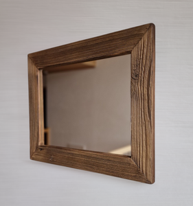 Altholz Spiegel Holzspiegel massiv S2181 aus alter Scheune upcycling nachhaltig
