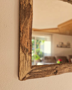 Altholz Spiegel alteiche  S2128 Arber  Bayerischen Wald unikat upcycling nachhaltig