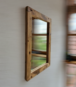 Altholz Spiegel  S2159 Alter Boden einer alten Bauernstube upcycling nachhaltigü