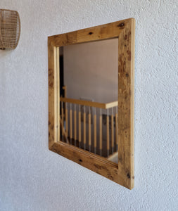 Altholz Spiegel  S2158 Alter Dielenboden einer alten Bauernstube upcycling nachhaltig Badspiegel Wohnspiegel Wandspiegel