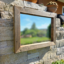 Altholz Spiegel S2307 Spiegel sonnenverbrannt antik optik Alteiche