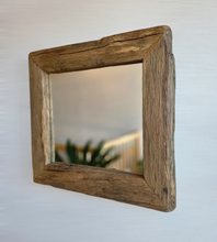 Altholz Spiegel alteiche  S2237 Arber  Bayerischen Wald 55x60 unikat upcycling nachhaltig Badspiegel