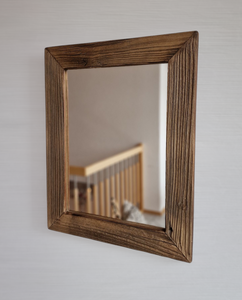 Altholz Spiegel Holzspiegel massiv S2181 aus alter Scheune upcycling nachhaltig