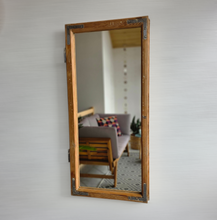 Altholz Spiegel Antiko S2296 Fensterspiegel 1845 Spiegelfenster Badspiegel