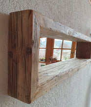 Altholz Spiegel Loftspiegel SL 002 massiv (Anfertigung ) aus Gerüstbohlen Loft