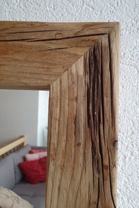 Altholz Spiegel Loftspiegel massiv S1138 aus Gerüstbohlen Loft