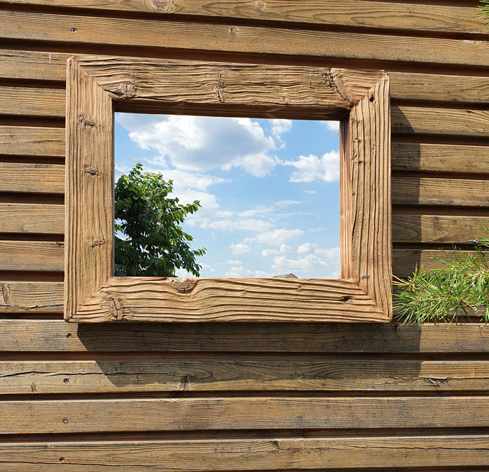 Altholz Spiegel S1286 Spiegel antik optik Alteiche