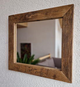Altholz Spiegel sonnenverbrannt S1531  Wandspiegel
